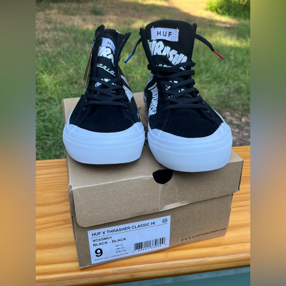 Deadstock NWT Huf x Thrasher Classic HI’s Men’s 9